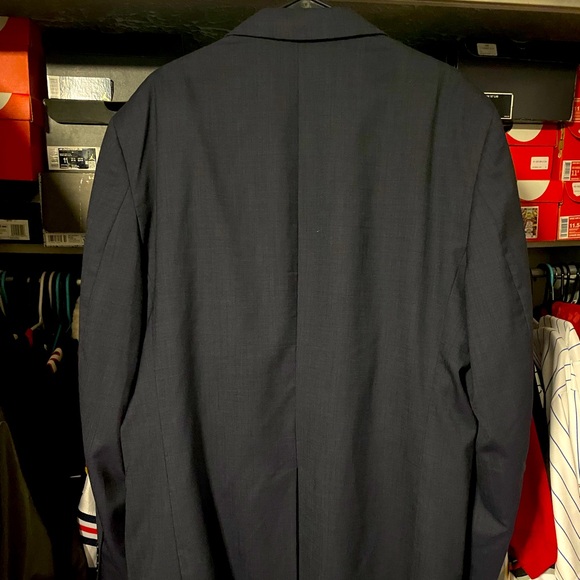 Jos A Bank 100% wool Blue Men’s Suit Cost sz 48 XL - Picture 5 of 5